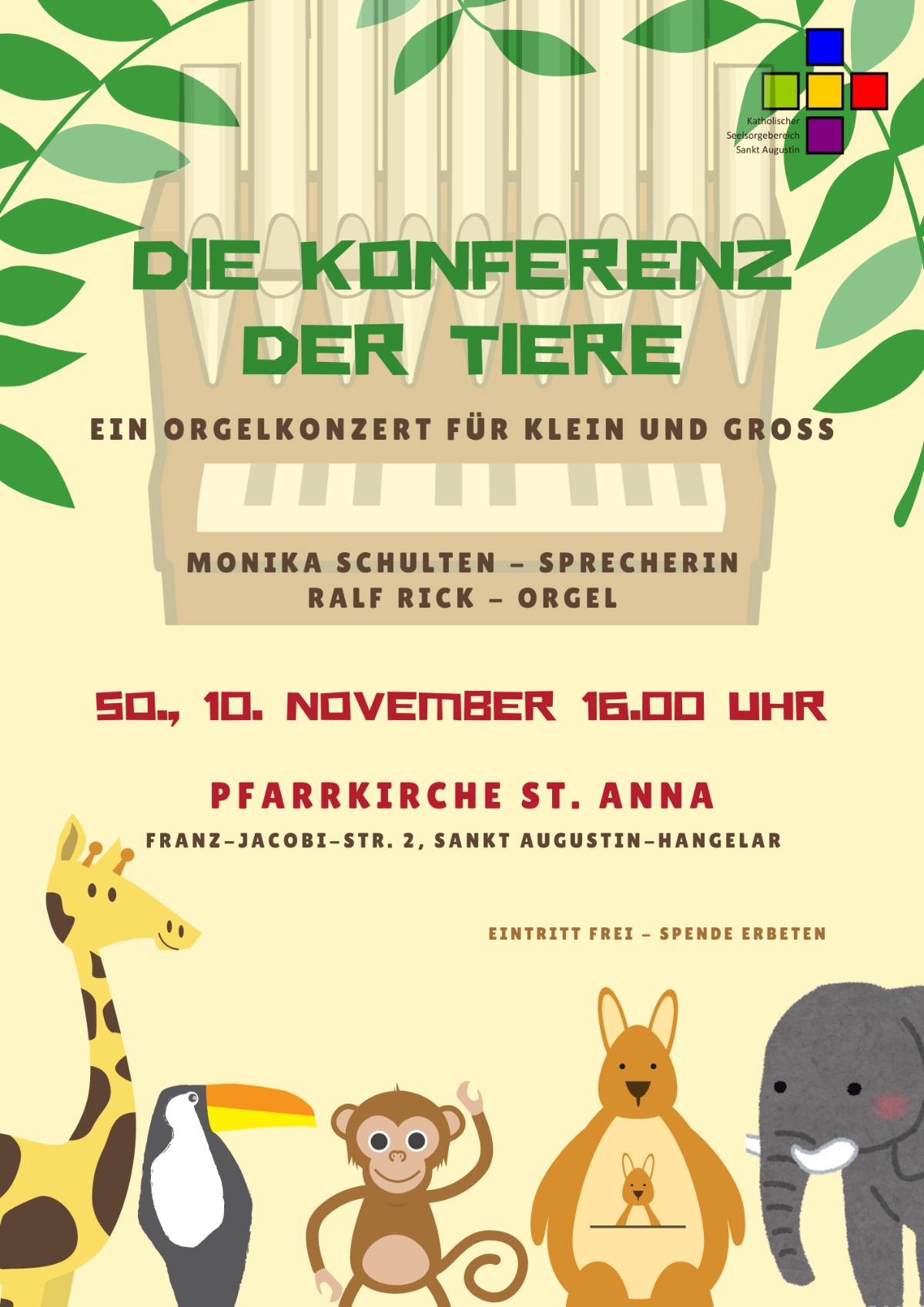 Die Konferenz der Tiere - Plakat Web